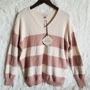 NWT Knox Rose "Ivory Stripe" Sweater